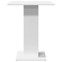 Produktbild för Cafébord vit 60x60x75 cm konstruerat trä