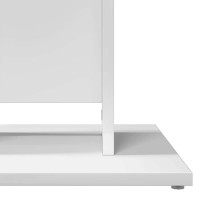 Produktbild för Cafébord vit 60x60x75 cm konstruerat trä