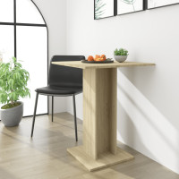 Miniatyr av produktbild för Cafébord sonoma-ek 60x60x75 cm konstruerat trä