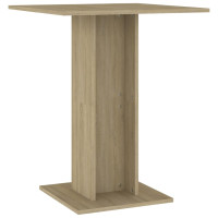 Miniatyr av produktbild för Cafébord sonoma-ek 60x60x75 cm konstruerat trä