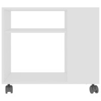 Produktbild för Sidobord vit 70x35x55 cm konstruerat trä