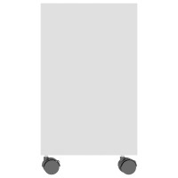 Produktbild för Sidobord vit 70x35x55 cm konstruerat trä