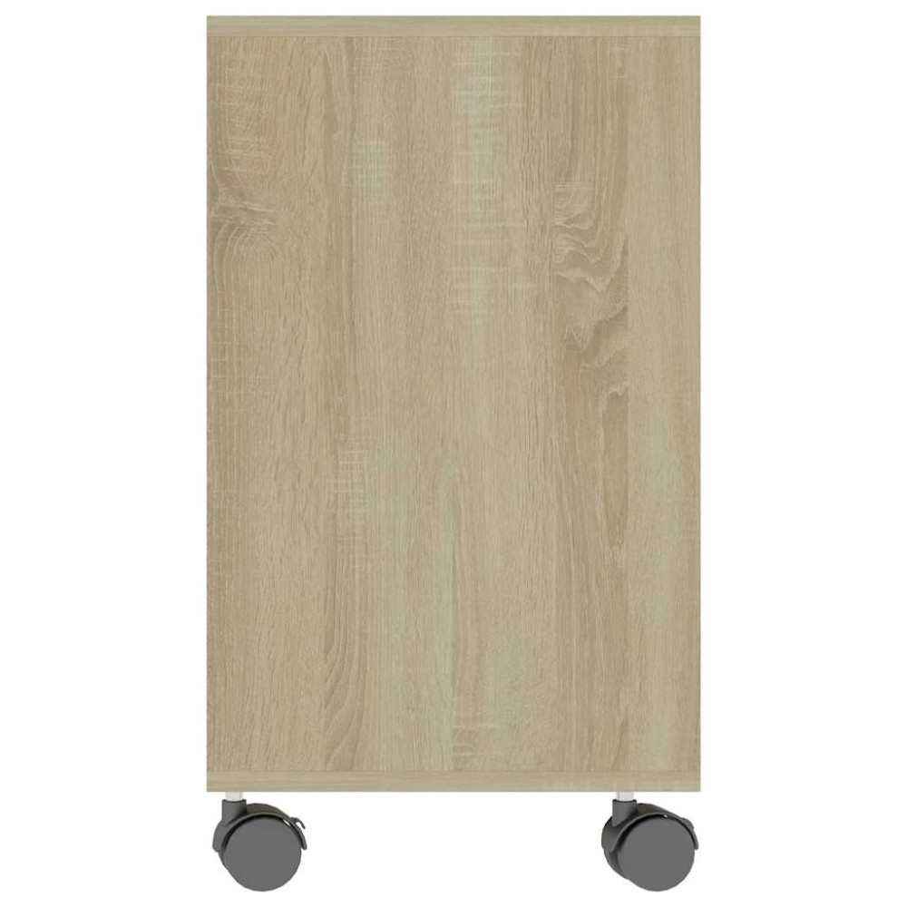 Produktbild för Sidobord sonoma-ek 70x35x55 cm konstruerat trä