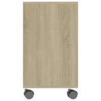 Produktbild för Sidobord sonoma-ek 70x35x55 cm konstruerat trä