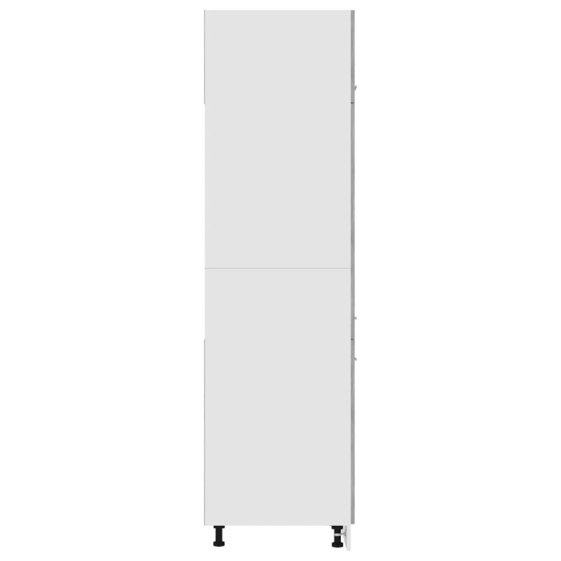 Produktbild för Skåp för kylskåp betonggrå 60x57x207 cm konstruerat trä