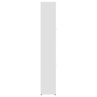 Produktbild för Badrumsskåp vit 30x30x183,5 cm spånskiva
