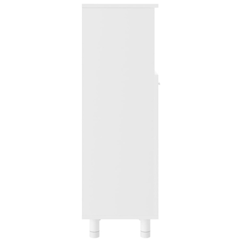 Produktbild för Badrumsskåp vit 30x30x95 cm konstruerat trä