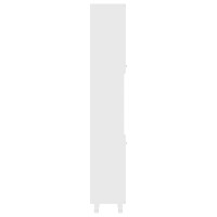 Miniatyr av produktbild för Badrumsskåp vit 30x30x179 cm spånskiva