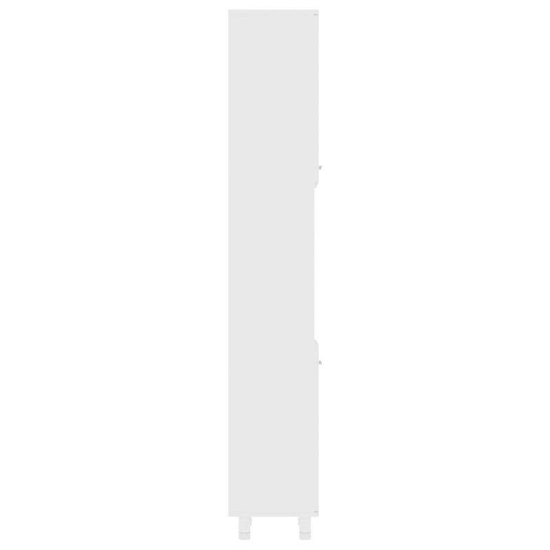 Produktbild för Badrumsskåp vit 30x30x179 cm spånskiva
