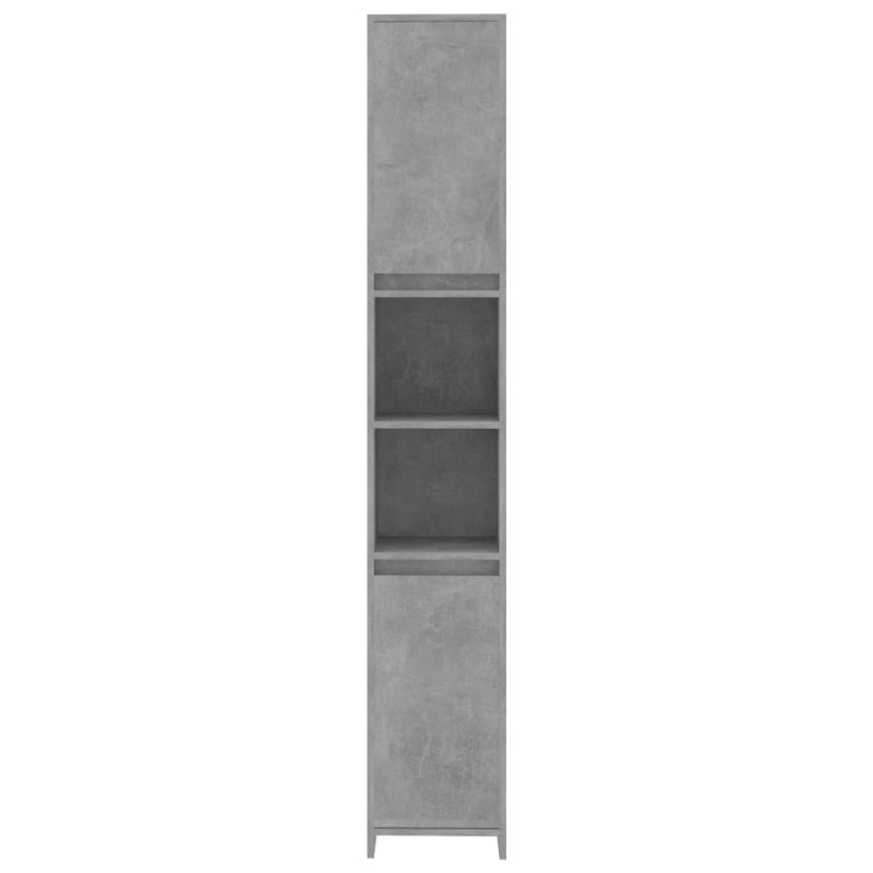 Produktbild för Badrumsskåp betonggrå 30x30x183,5 cm spånskiva