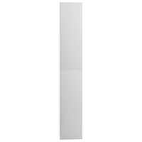 Miniatyr av produktbild för Badrumsskåp vit högglans 30x30x183,5 cm spånskiva