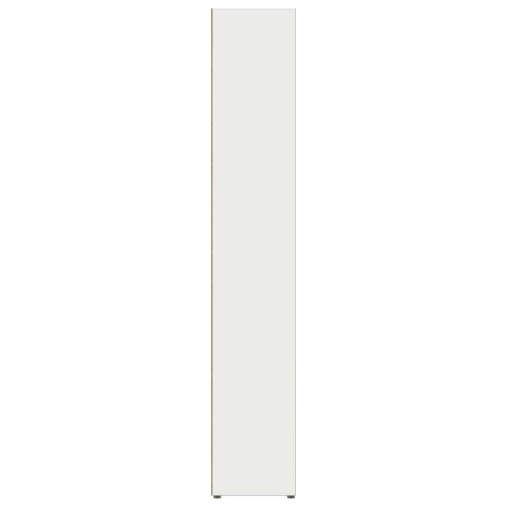 Produktbild för CD-hyllor 2 st vit 21x16x93,5 cm konstruerat trä
