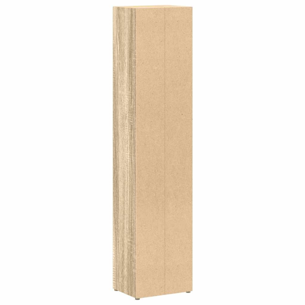 Produktbild för CD-hyllor 2 st sonoma-ek 21x16x93,5 cm spånskiva