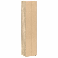 Produktbild för CD-hyllor 2 st sonoma-ek 21x16x93,5 cm spånskiva