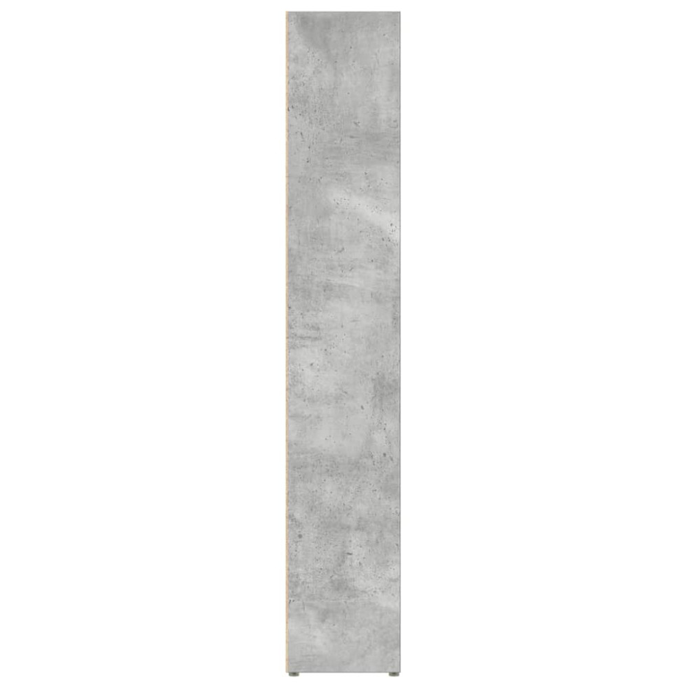 Produktbild för CD-hyllor 2 st betonggrå 21x16x93,5 cm spånskiva