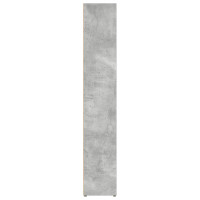 Produktbild för CD-hyllor 2 st betonggrå 21x16x93,5 cm spånskiva