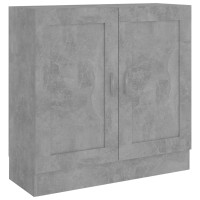 Produktbild för Bokhylla betonggrå 82,5x30,5x80 cm konstruerat trä