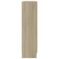 Produktbild för Bokskåp sonoma-ek 82,5x30,5x115 cm konstruerat trä