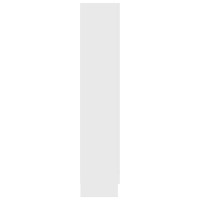 Produktbild för Bokskåp vit 82,5x30,5x150 cm spånskiva