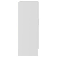 Miniatyr av produktbild för Vitrinskåp vit 82,5x30,5x80 cm konstruerat trä