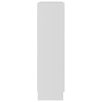 Produktbild för Vitrinskåp vit 82,5x30,5x115 cm konstruerat trä