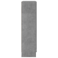 Miniatyr av produktbild för Vitrinskåp betonggrå 82,5x30,5x115 cm spånskiva