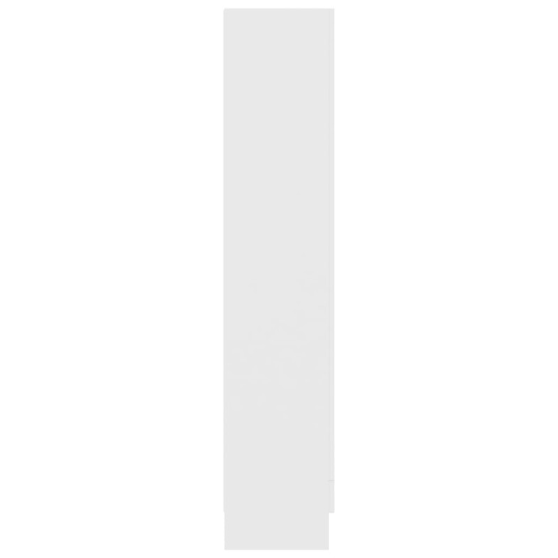Produktbild för Vitrinskåp vit 82,5x30,5x150 cm spånskiva