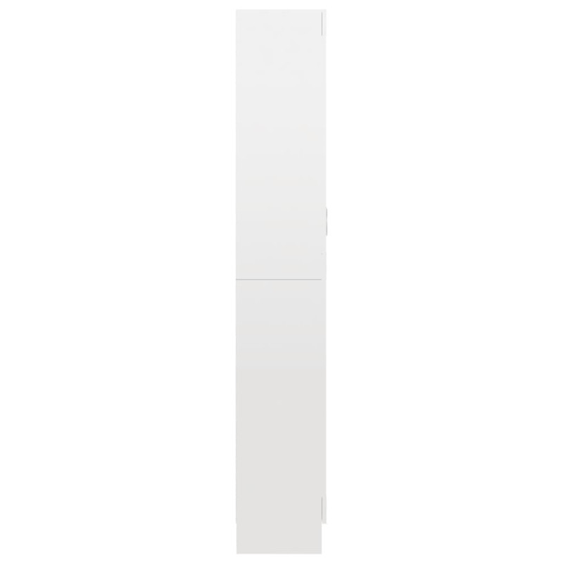 Produktbild för Vitrinskåp vit högglans 82,5x30,5x185,5 cm spånskiva