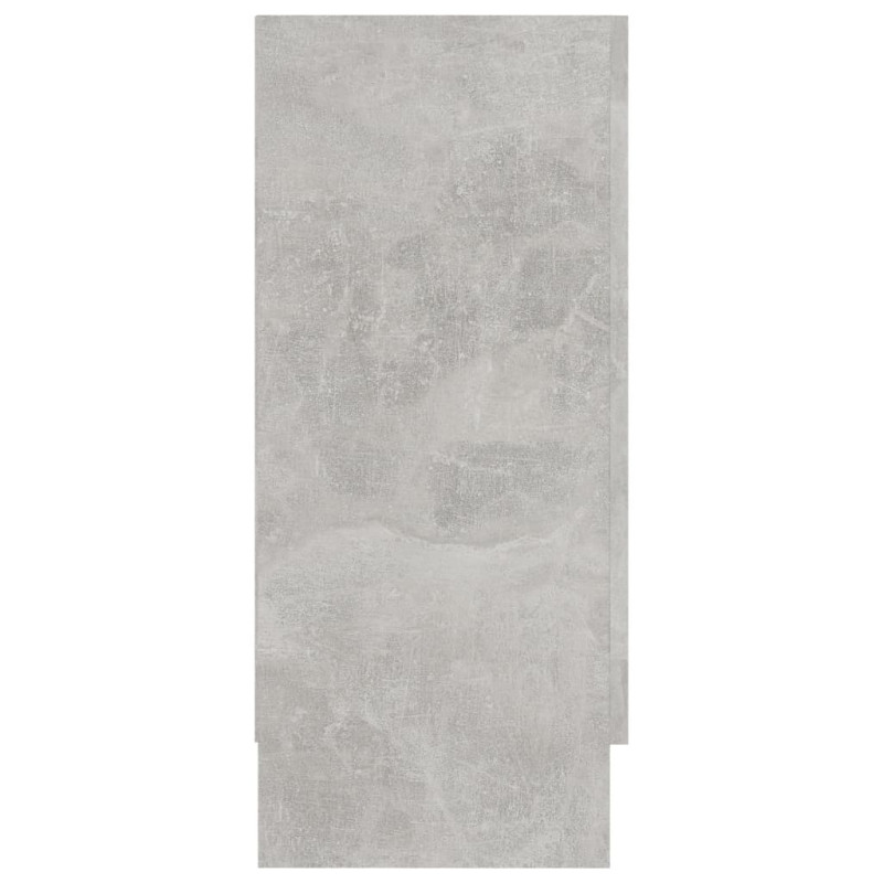 Produktbild för Vitrinskåp betonggrå 120x30,5x70 cm spånskiva