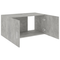 Produktbild för Väggskåp betonggrå 80x39x40 cm konstruerat trä