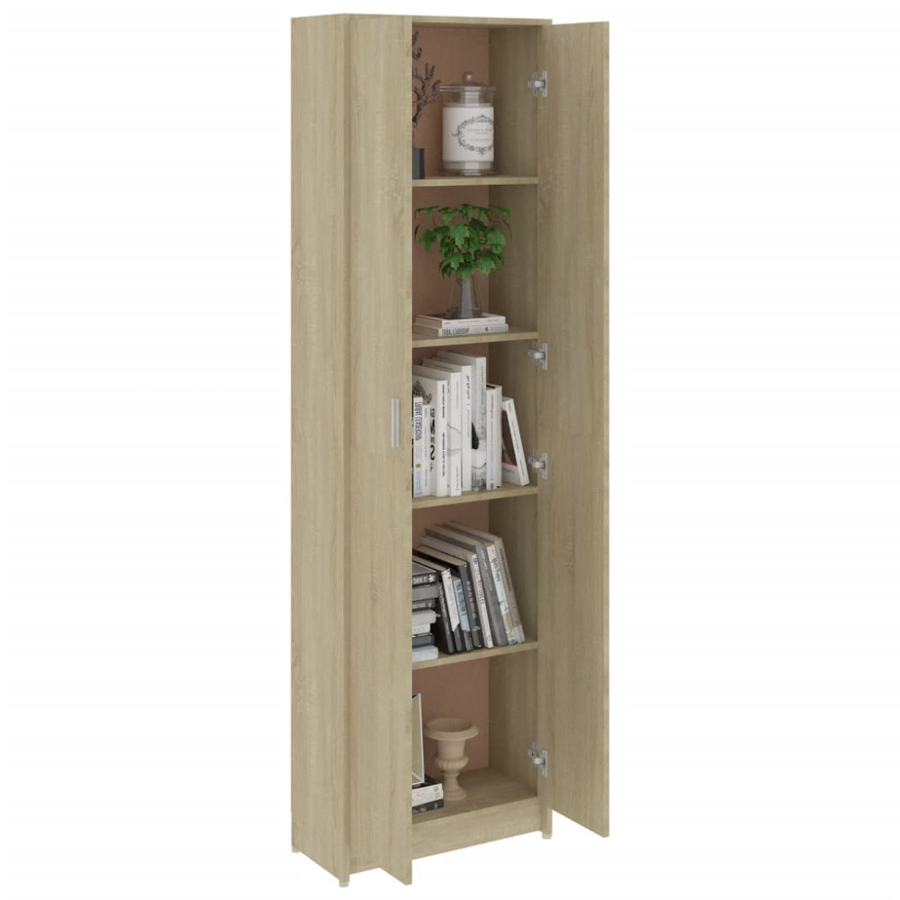 Produktbild för Hallgarderob sonoma-ek 55x25x189 cm konstruerat trä