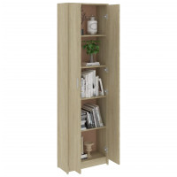 Produktbild för Hallgarderob sonoma-ek 55x25x189 cm konstruerat trä