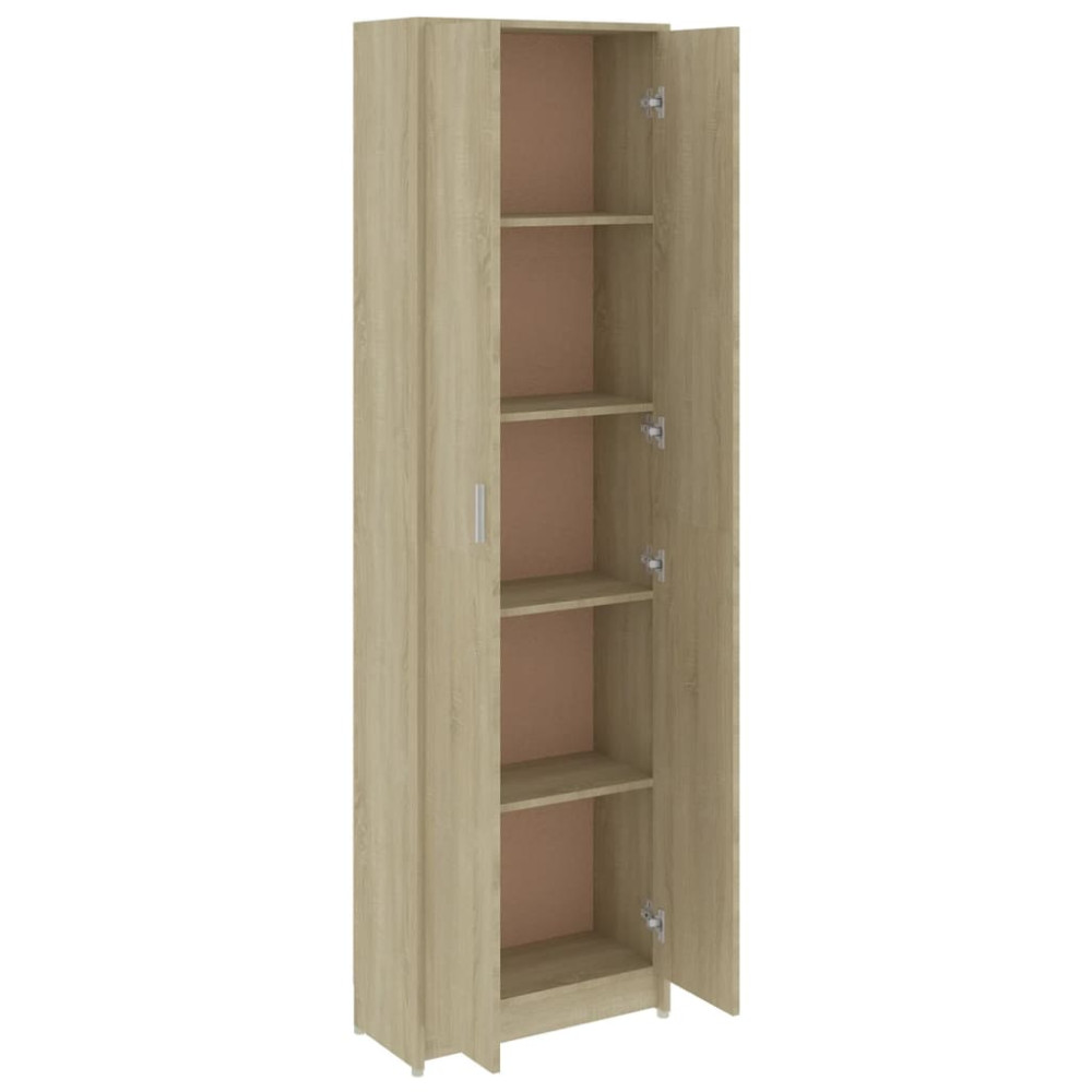 Produktbild för Hallgarderob sonoma-ek 55x25x189 cm konstruerat trä