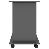 Produktbild för Datorbord grå högglans 80x50x75 cm Engineered Wood