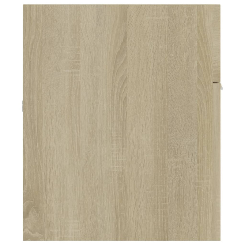 Produktbild för Tvättställsskåp sonoma-ek 100x38,5x46 cm konstruerat trä