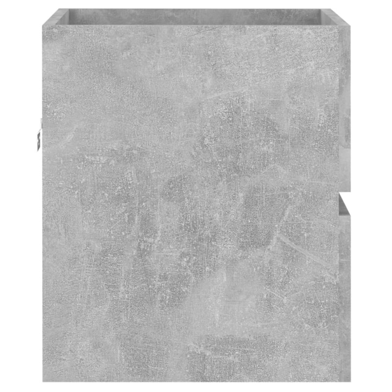 Produktbild för Tvättställsskåp betonggrå 41x38,5x45 cm spånskiva