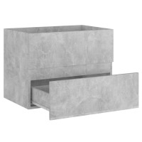Miniatyr av produktbild för Tvättställsskåp betonggrå 60x38,5x45 cm spånskiva