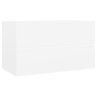 Miniatyr av produktbild för Tvättställsskåp vit 80x38,5x45 cm spånskiva
