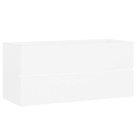 Produktbild för Tvättställsskåp vit 100x38,5x45 cm konstruerat trä