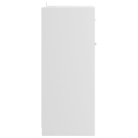 Produktbild för Badrumsskåp vit högglans 60x33x80 cm konstruerat trä