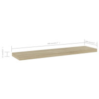 Produktbild för Hyllplan 4 st sonoma-ek 40x10x1,5 cm konstruerat trä