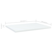 Produktbild för Hyllplan 4 st vit 40x30x1,5 cm konstruerat trä