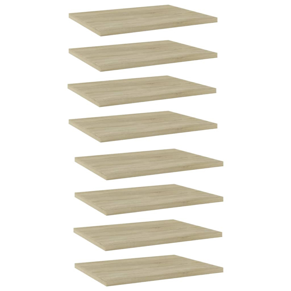 Produktbild för Hyllplan 8 st sonoma-ek 40x30x1,5 cm konstruerat trä