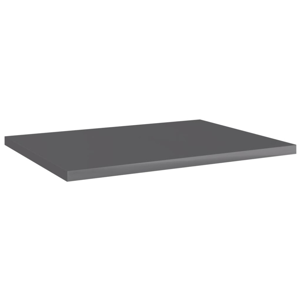 Produktbild för Hyllplan 4 st grå högglans 40x30x1,5 cm konstruerat trä