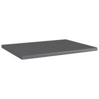 Produktbild för Hyllplan 4 st grå högglans 40x30x1,5 cm konstruerat trä