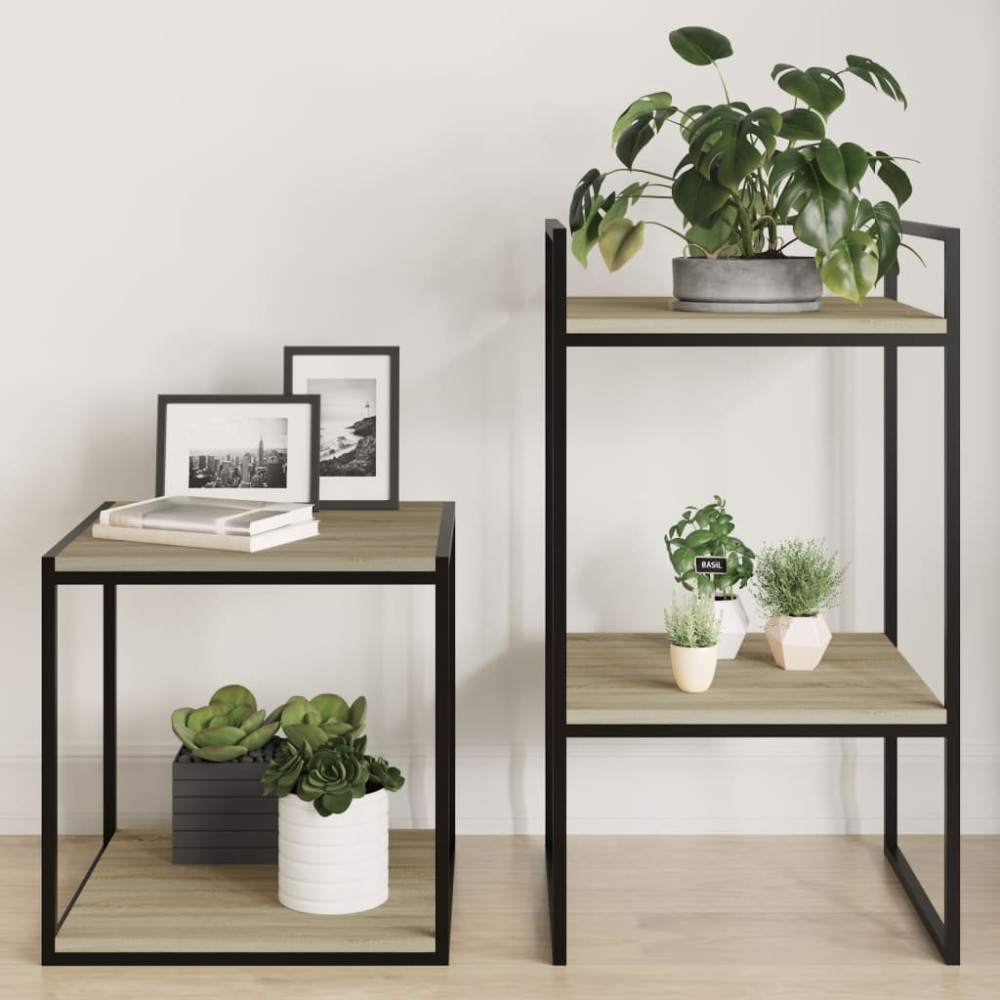 Produktbild för Hyllplan 4 st sonoma-ek 40x40x1,5 cm konstruerat trä