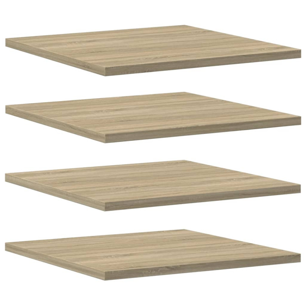 Produktbild för Hyllplan 4 st sonoma-ek 40x40x1,5 cm konstruerat trä