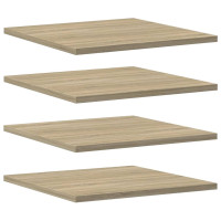 Produktbild för Hyllplan 4 st sonoma-ek 40x40x1,5 cm konstruerat trä