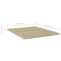 Produktbild för Hyllplan 8 st sonoma-ek 40x50x1,5 cm konstruerat trä