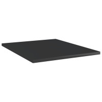 Produktbild för Hyllplan 8 st svart högglans 40x50x1,5 cm konstruerat trä